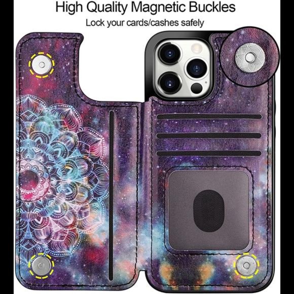 Wallet Case Compatible with iPhone 13 Pro MAX Case 5G 6.7-inch - Picture 6 of 7